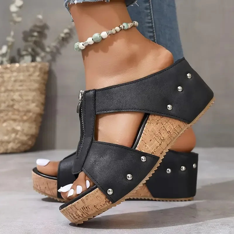 Laura - Sandalias ortopédicas con cuña