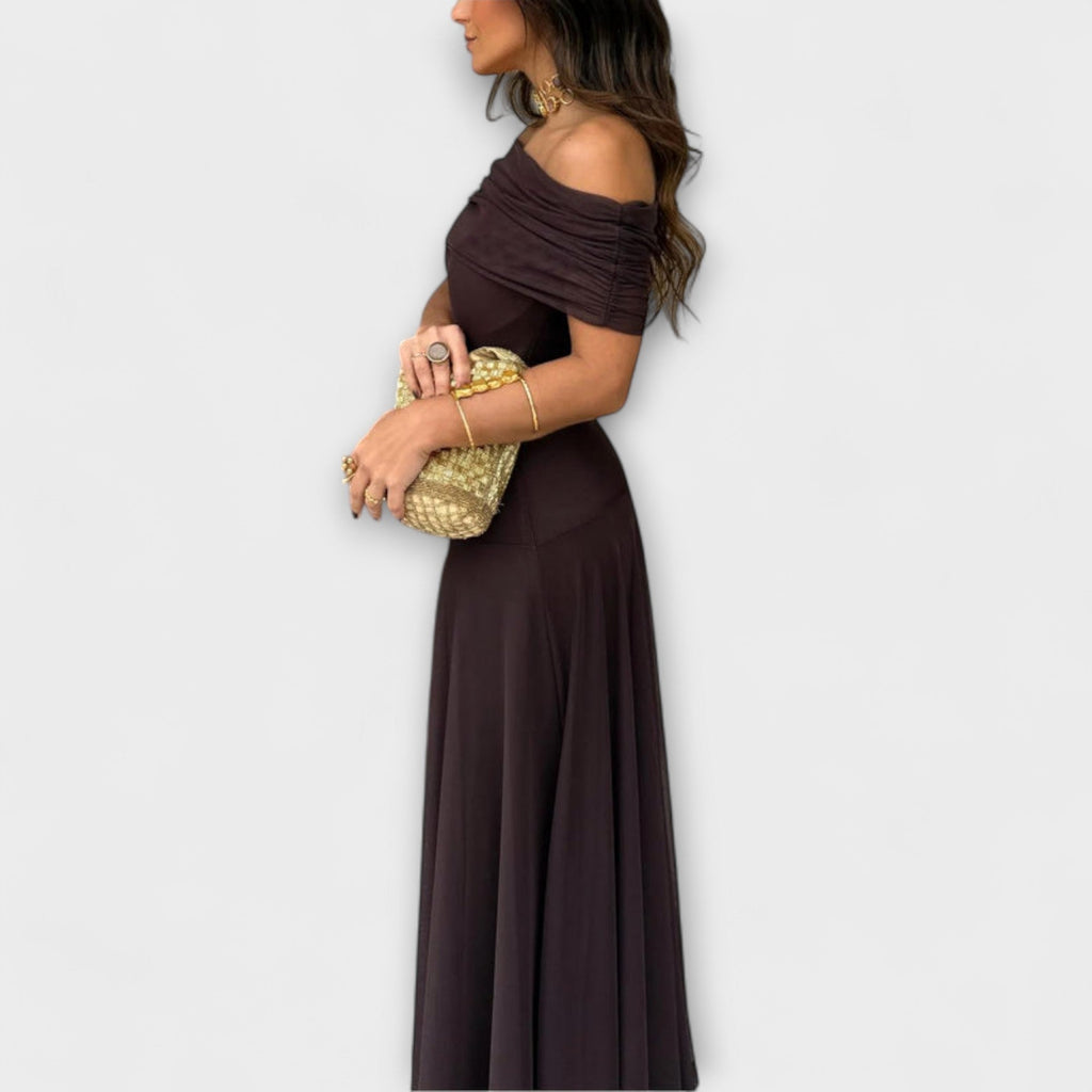 Aracely | Vestido con hombros descubiertos