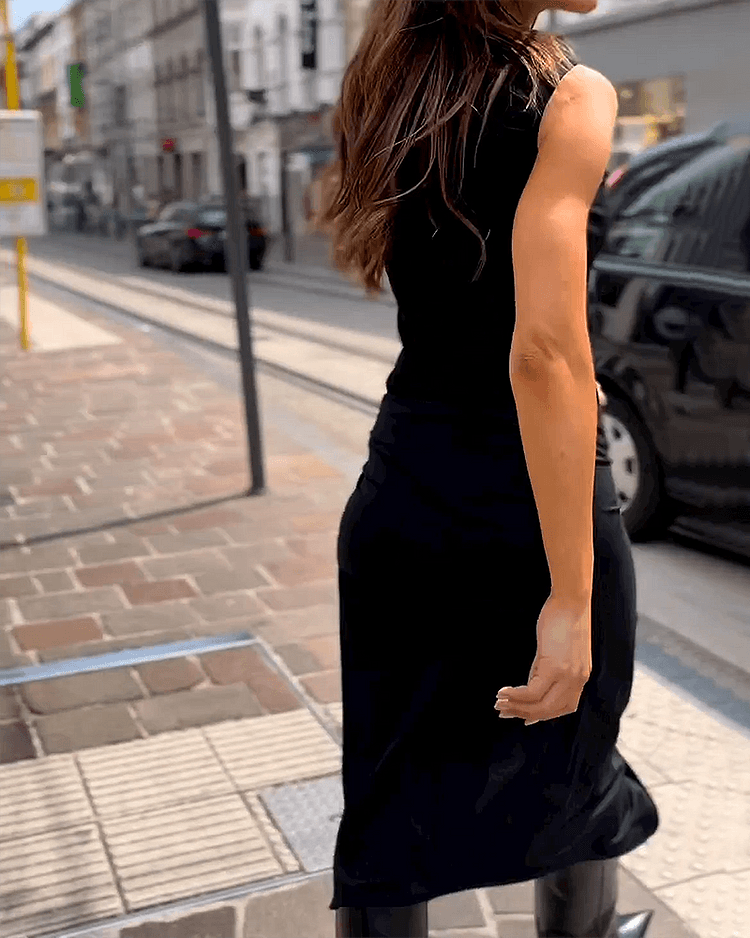 Aitana - Vestido largo sin mangas