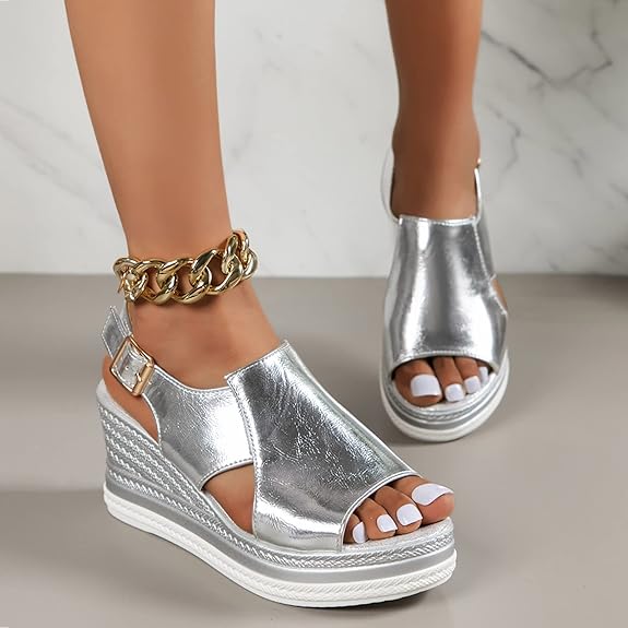 Caterina - Sandalias Elegantes con cuña