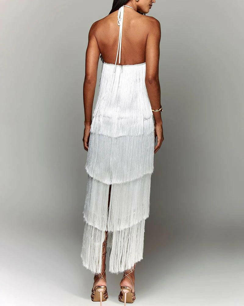 Sandra - Vestido con borlas