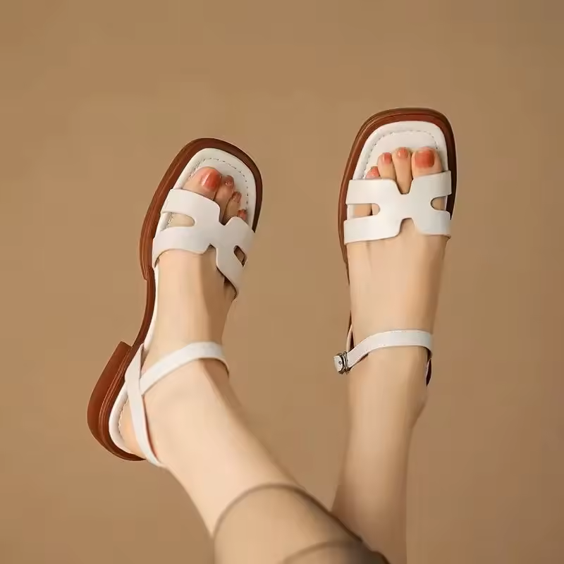 Elena - Sandalias bajas romanas