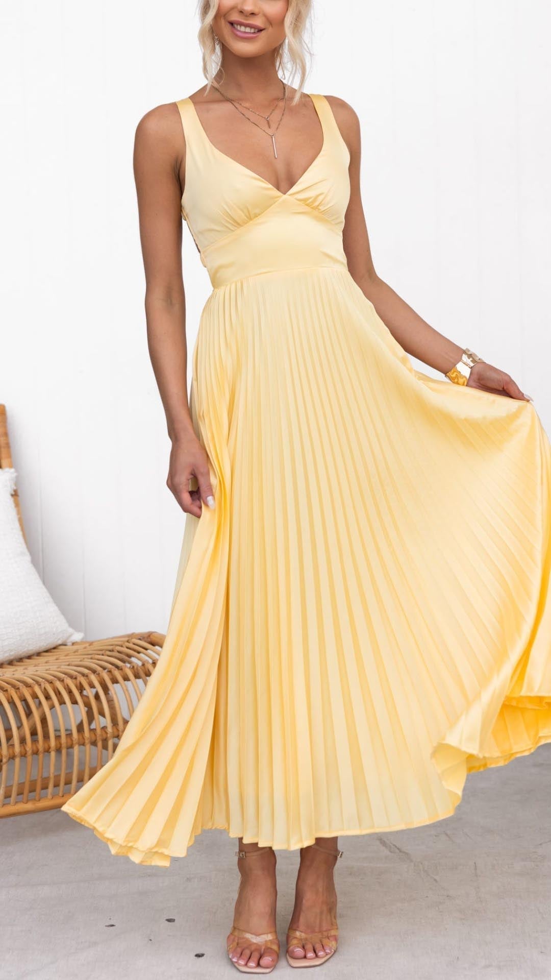 Aby - Vestido en V