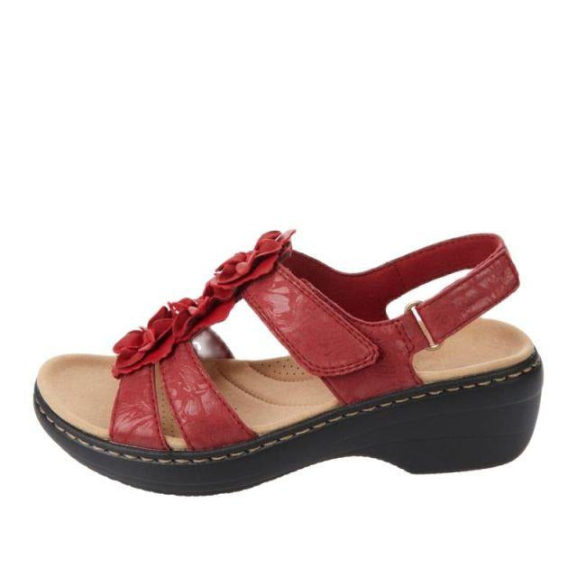 Sandalias Burdeos cómodas
