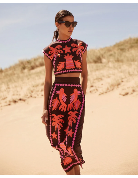 Katia - Conjunto estampado Top y Falda