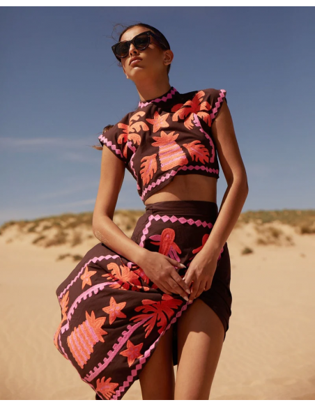 Katia - Conjunto estampado Top y Falda