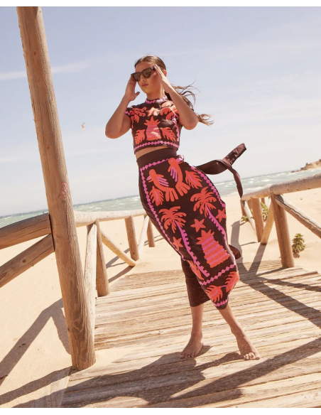 Katia - Conjunto estampado Top y Falda