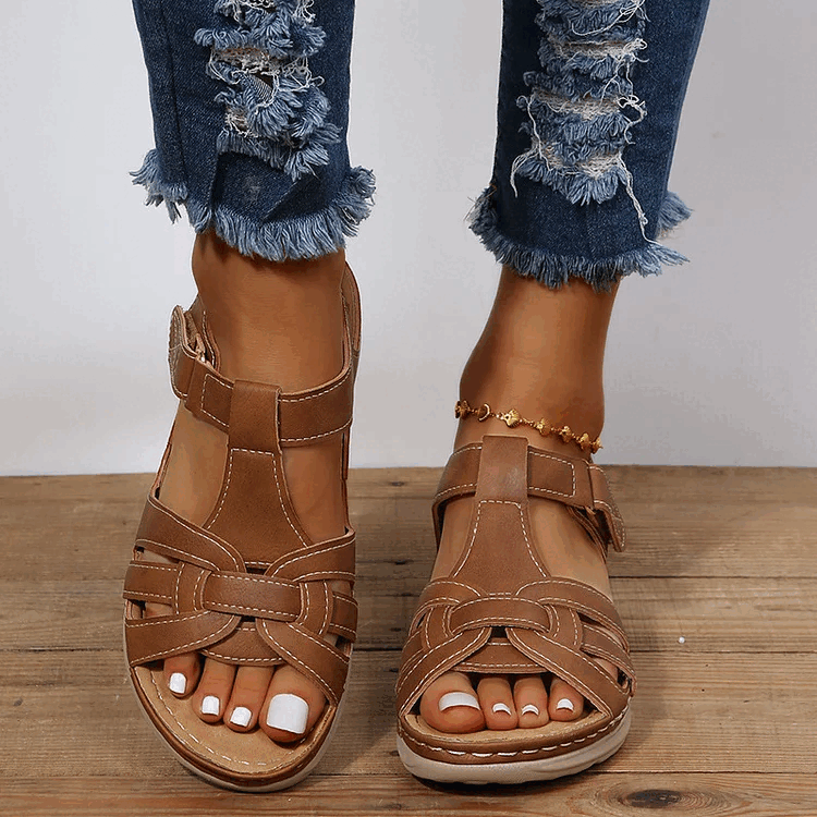 Mara - Sandalias cómodas de piel