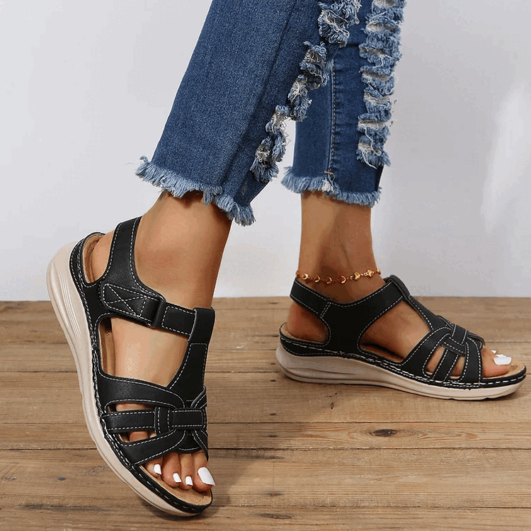 Mara - Sandalias cómodas de piel