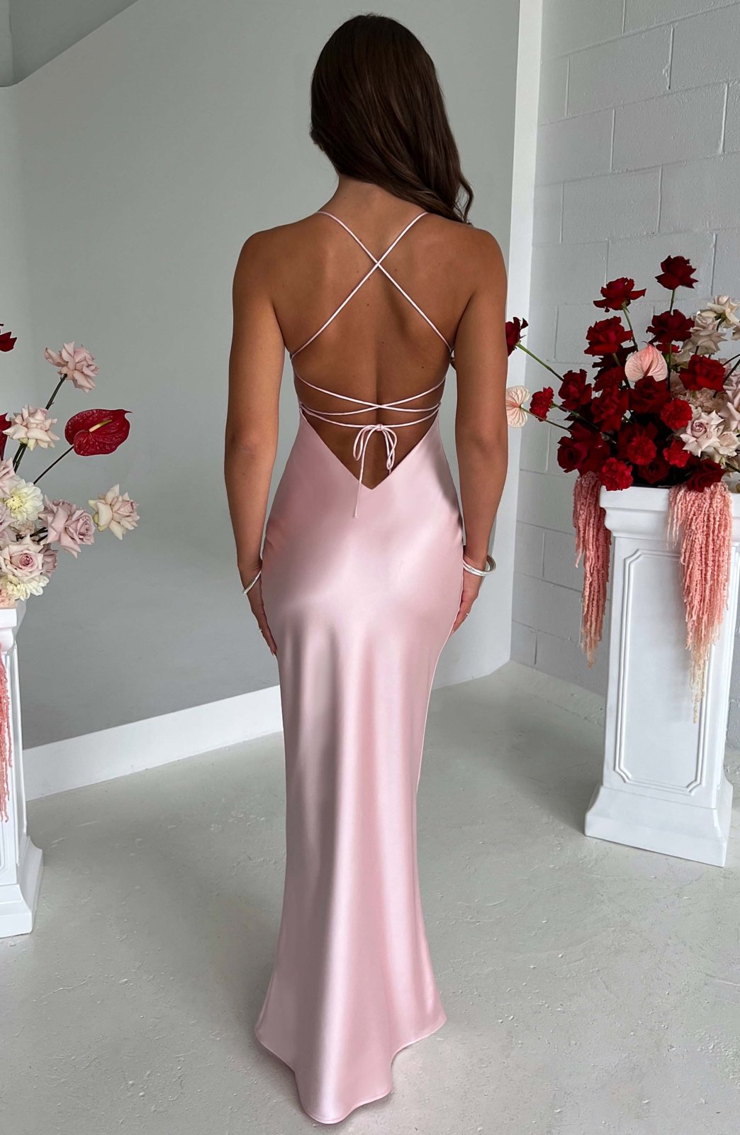 Isabel - Vestido Maxi de Satén de Lujo