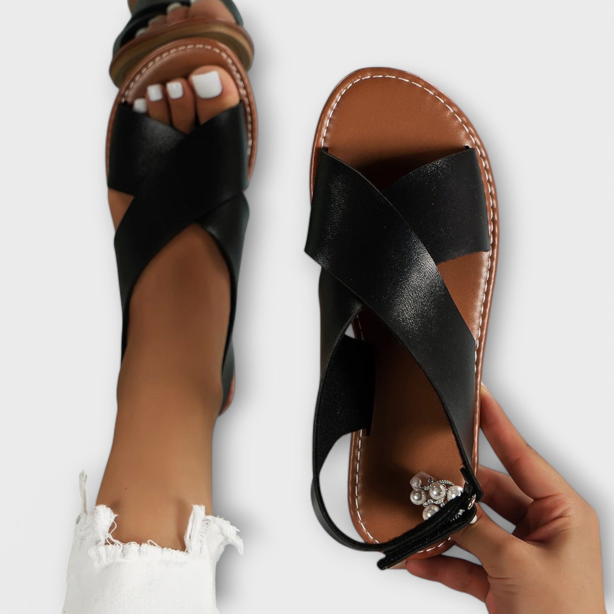 Sara - Sandalias de cuero